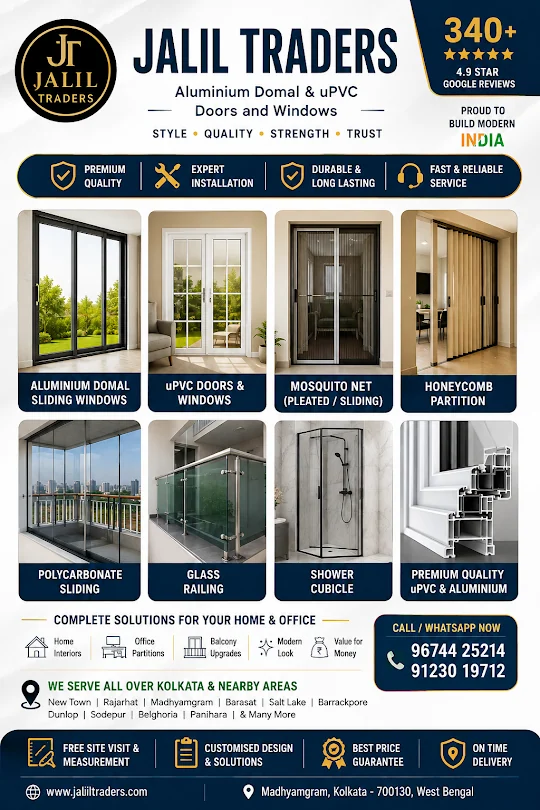 Modern Aluminium & uPVC Doors and Windows in Kolkata
